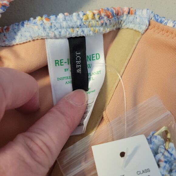 NWT J.Crew Scrunchie Sweetheart‎ Bikini Top Floral Beach Vacation Summer Size 3X - Picture 3 of 7